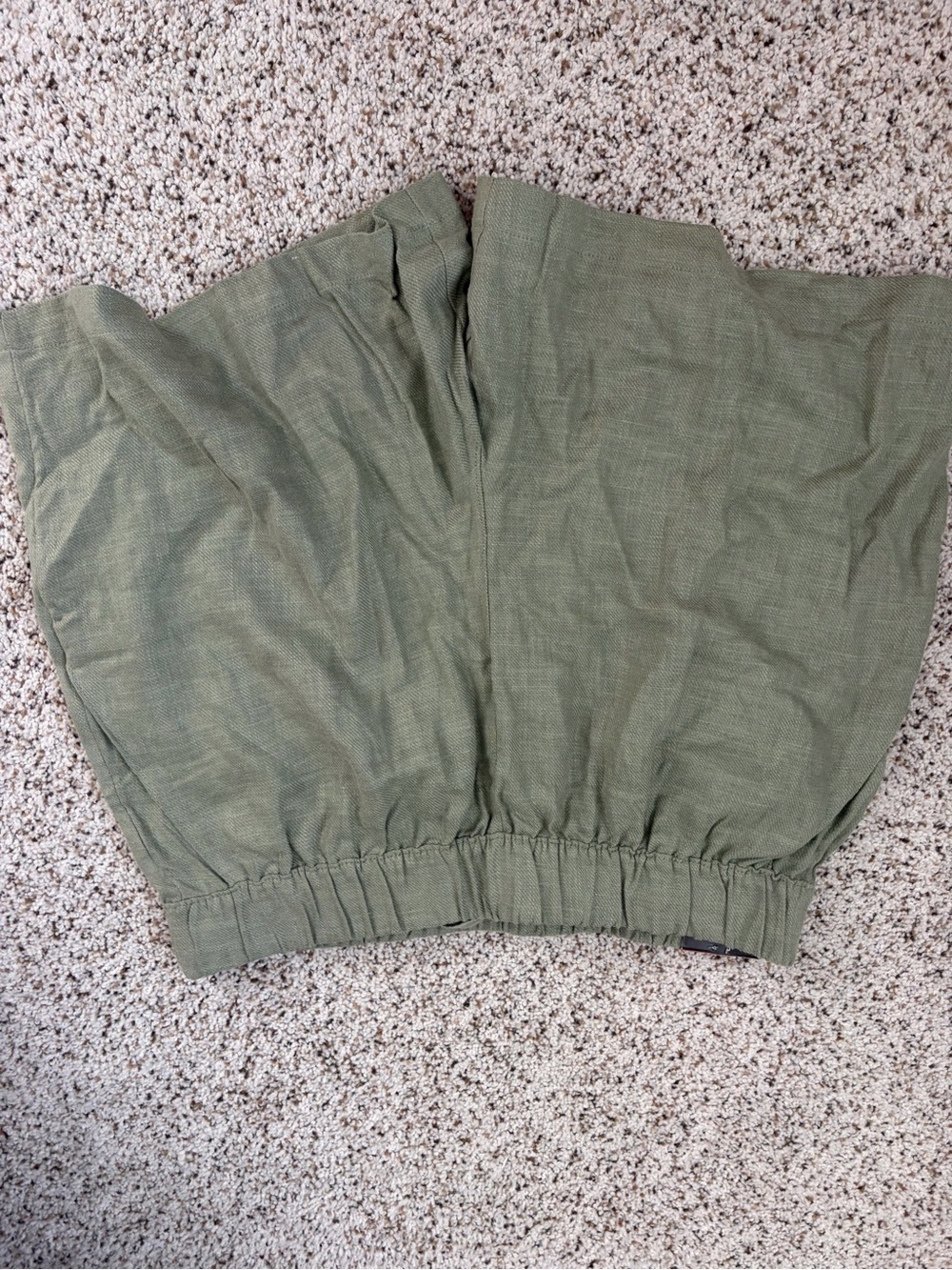 Blank NYC Olive Green Drawstring-Waist Women's Bermudas